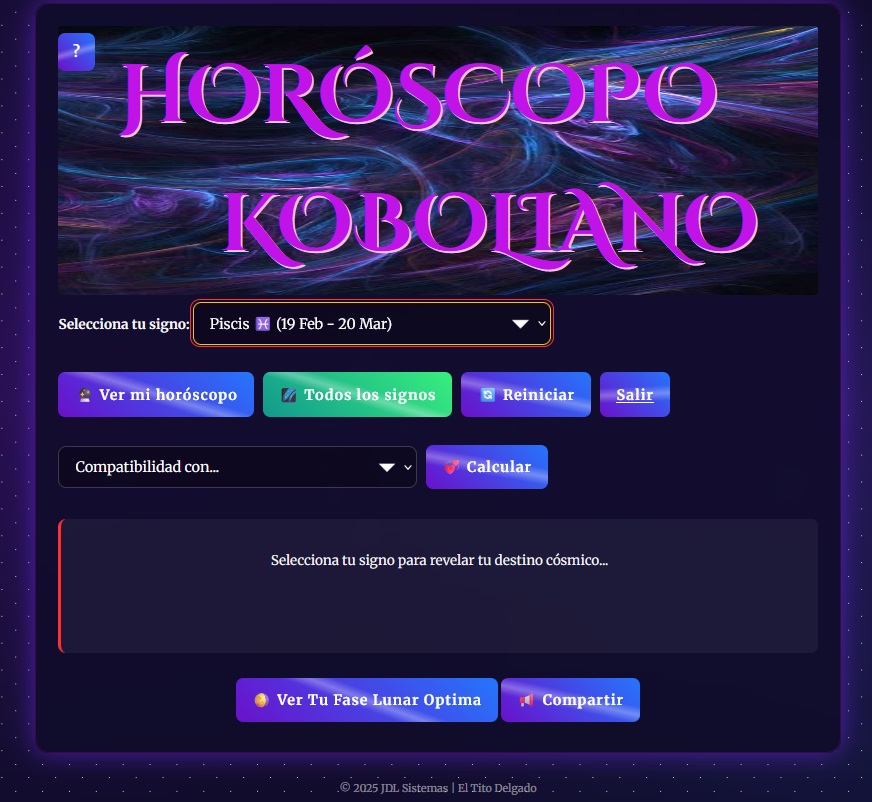 ¡Bienvenidos a El Horóscopo Koboliano!
